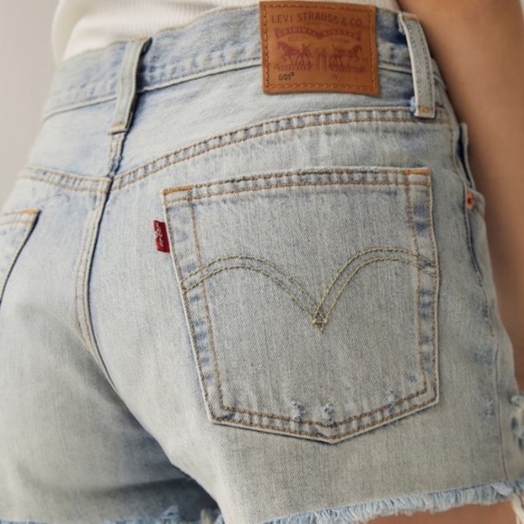 Urban Renewal Pants - Levi’s 501 Shorts UO Urban Renewal Lt Wash Sz M